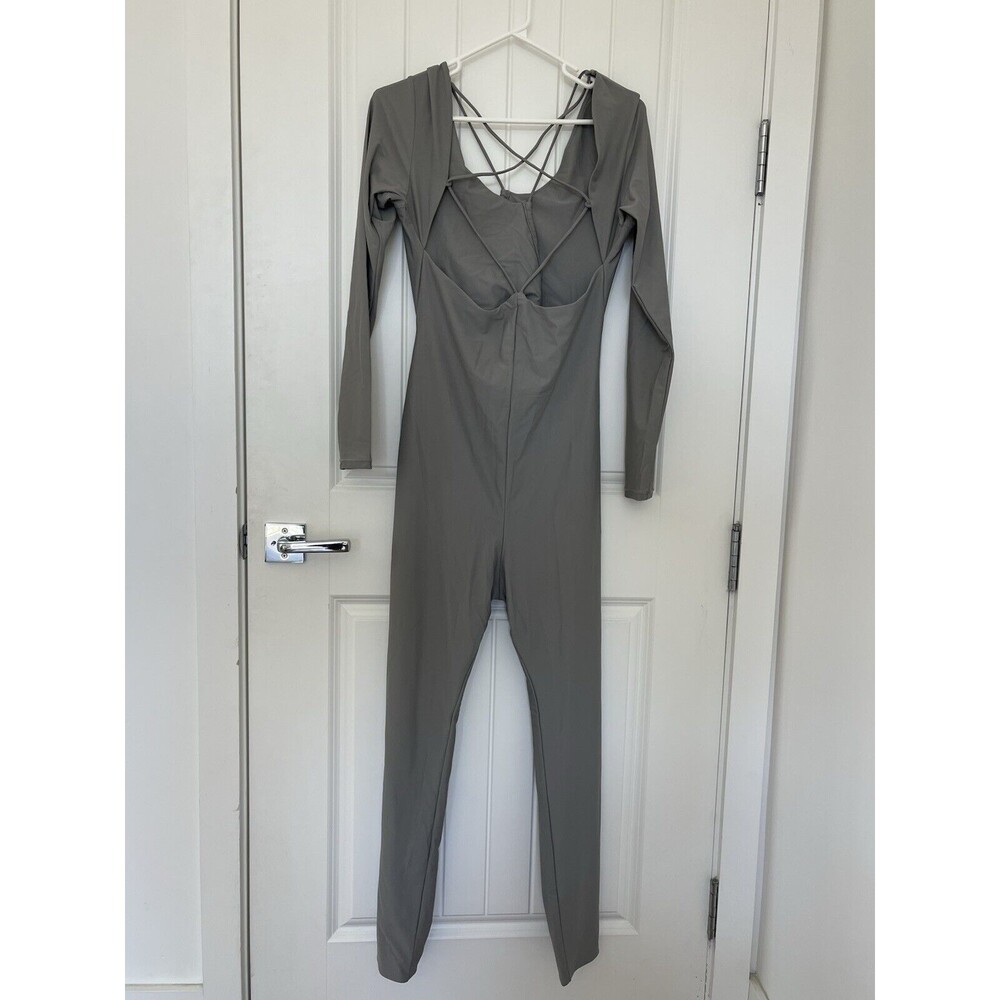 NWT SKIMS Lace Up Catsuit Chrome Long Sleeve Adjustable Size 2X Sold Out